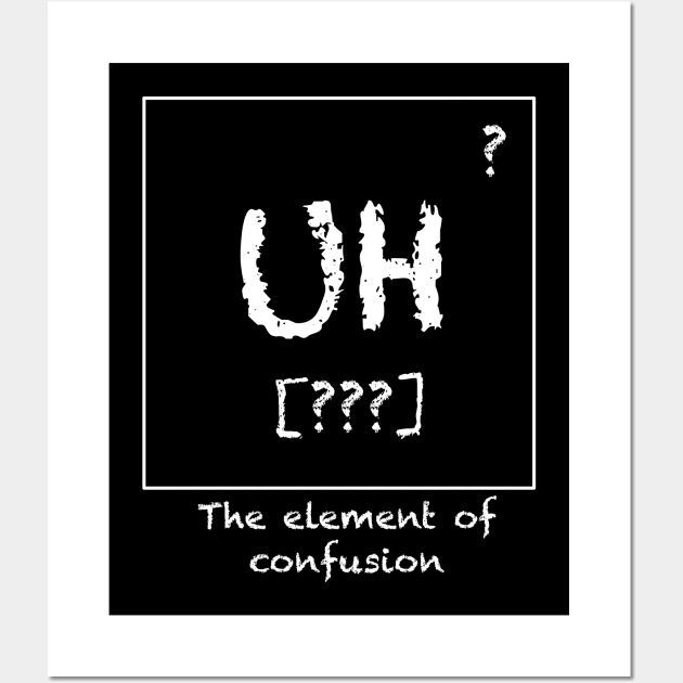 Uh - The Element of Confusion Wall Art by JAC3D